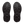 All black running shoe on a white background