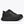 Black running shoe with visible brand logo on a white background