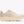 Beige running shoe with 'Hoka' branding on a white background
