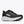 Black Hoka running shoe on a white background