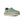 Light green and tan slingback clog on a white background