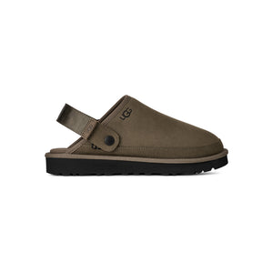 Men's deep green clog slipper