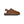 Slingback brown slipper clog on a white background