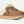 Tan slip on sneaker with sherpa lining