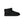 Black ankle length slipper boot with bow on the back  