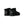 Black ankle length slipper boot with bow on the back  