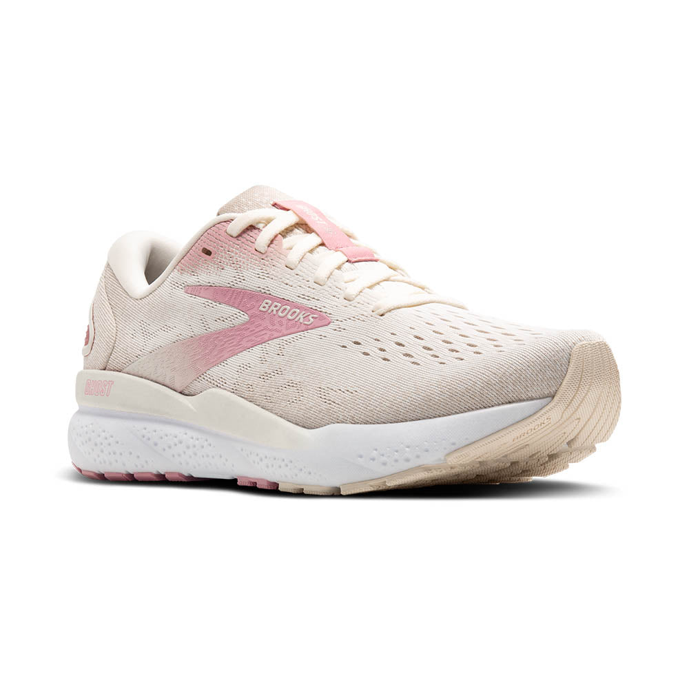 This Ghost 16 from Brooks says it has a coconut colorway but some of it is a  bit pink or melon color