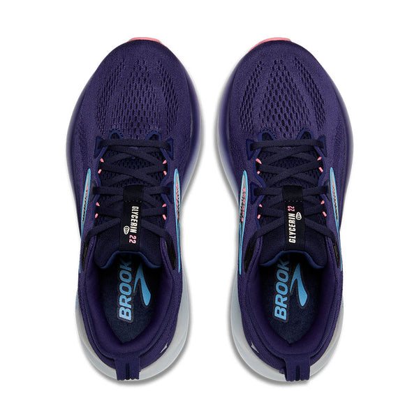 A black and white Brooks logo is in the middle of the upper on both sides. 