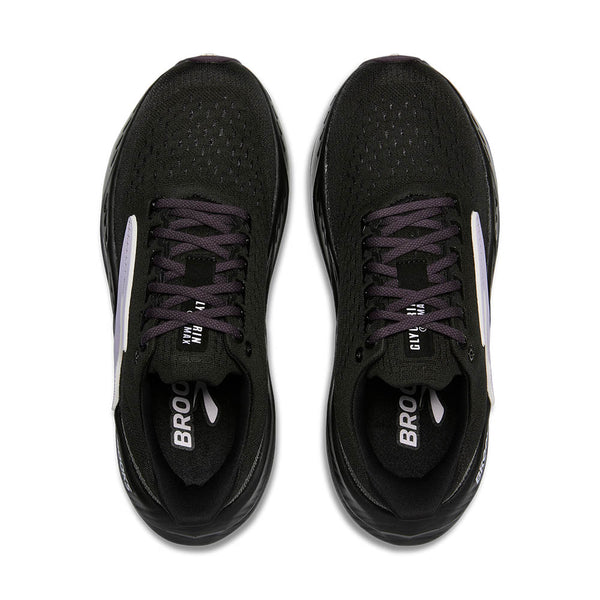 Glycerin Max is printed on the tongue of this shoe. The Brooks logo is also printed on the insole of the shoe. 
