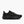 Black and blue athletic shoe on a white background