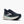 Teal running shoe on a white background