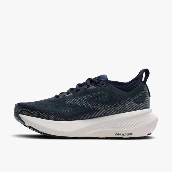 Teal running shoe on a white background
