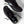 A pair of black Brooks running shoes with white and light blue accents, displayed on a clean white background.