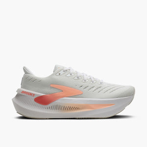 This Glycerin max 2 has a white upper and a white midsole