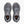 A pair of Brooks Cascadia trail shoes shown from a top-down view, featuring a dark gray mesh upper with peach accents on the outsole and tongue branding.