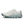 A white On Cloudrunner sneaker with a translucent mint green CloudTec sole and teal accents, shown in a side profile on a white background.