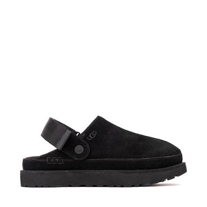 Black clog on a white background