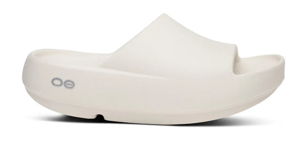 Chunky off-white sandal on a white background