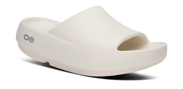 Chunky off-white sandal on a white background