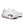 White athletic shoes with a brand logo on a white background