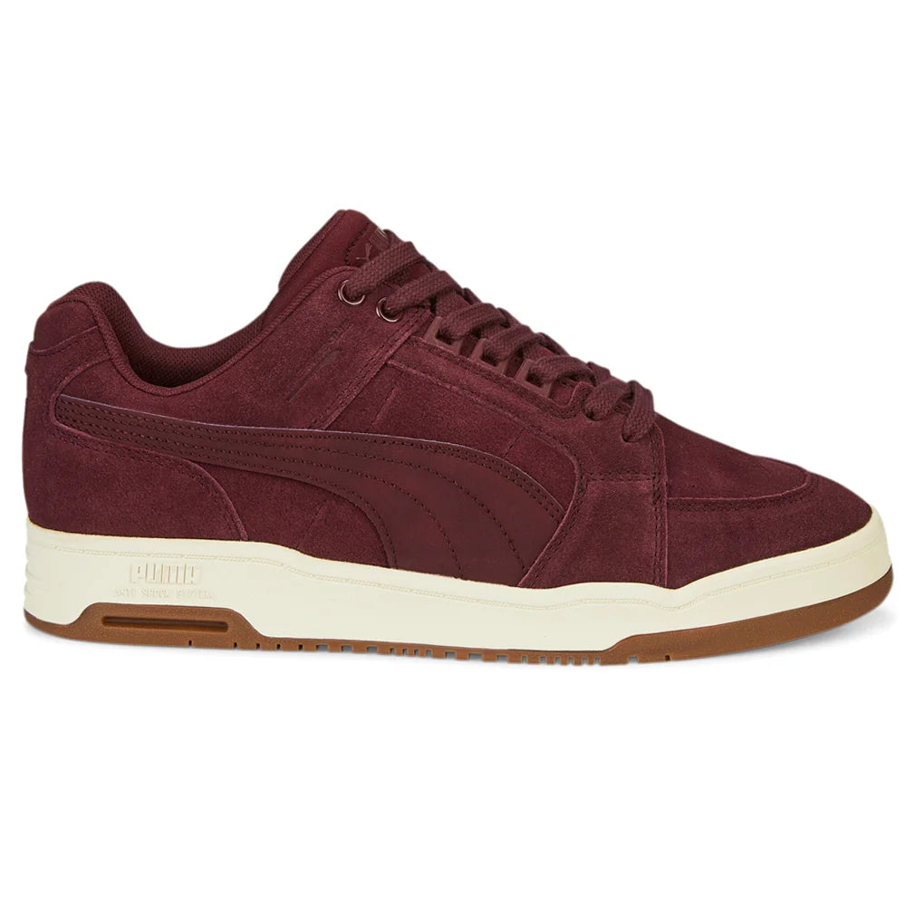 Expert craftsmanship intersects with Puma's signature sportswear silhouettes in the MMQ line. In this Slipstream Lo, Puma retooled the ‘80s-era basketball sneaker with a pared back full suede upper