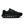 All black running shoe on a white background