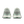 Green running shoes with a visible brand logo on a white background