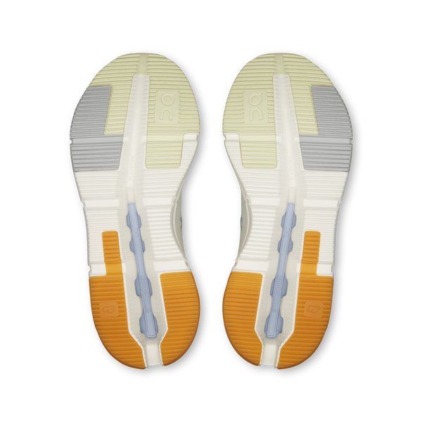 Close-up of a pair of shoe insoles with a white background