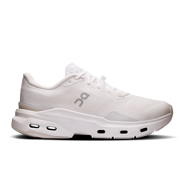 White athletic shoe on a white background