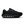 All black running shoe on a white background