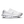 All white running shoe on a white background