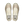 Pair of beige sneakers with white laces on a transparent background