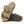 The outsole of this shoe is dark brown and has a geometric pattern. Birkenstock is stamped into the suede upper on the medial side. 
