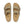The upper of this shoe is two large straps with buckles on the lateral sides. 