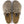 Taupe suede clog on a white background