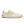 Beige sneaker with a logo on a white background