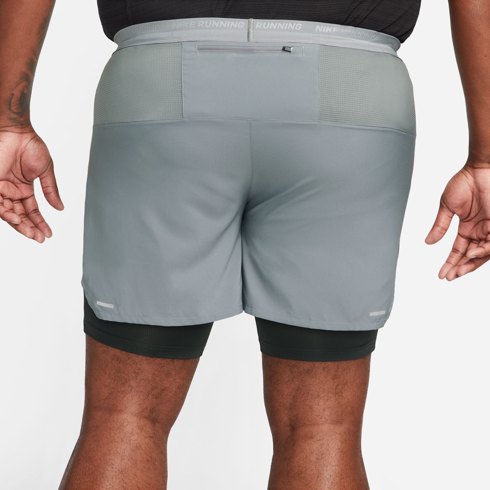 back view of mens hybrid short