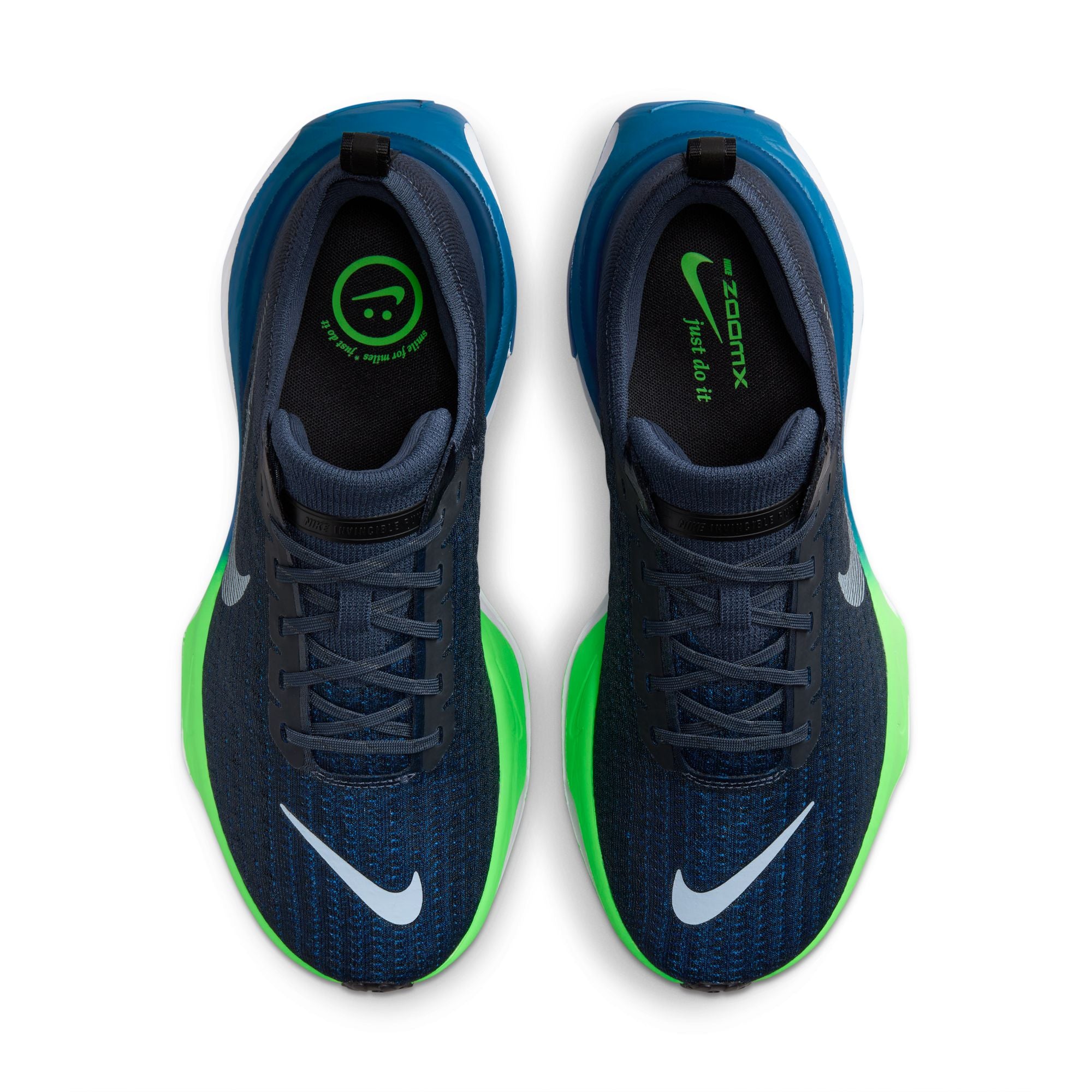 The Nike Invincible 3 has a bit of a flared midsole that can be seen under the upper