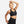front view of womens swoosh padded bra