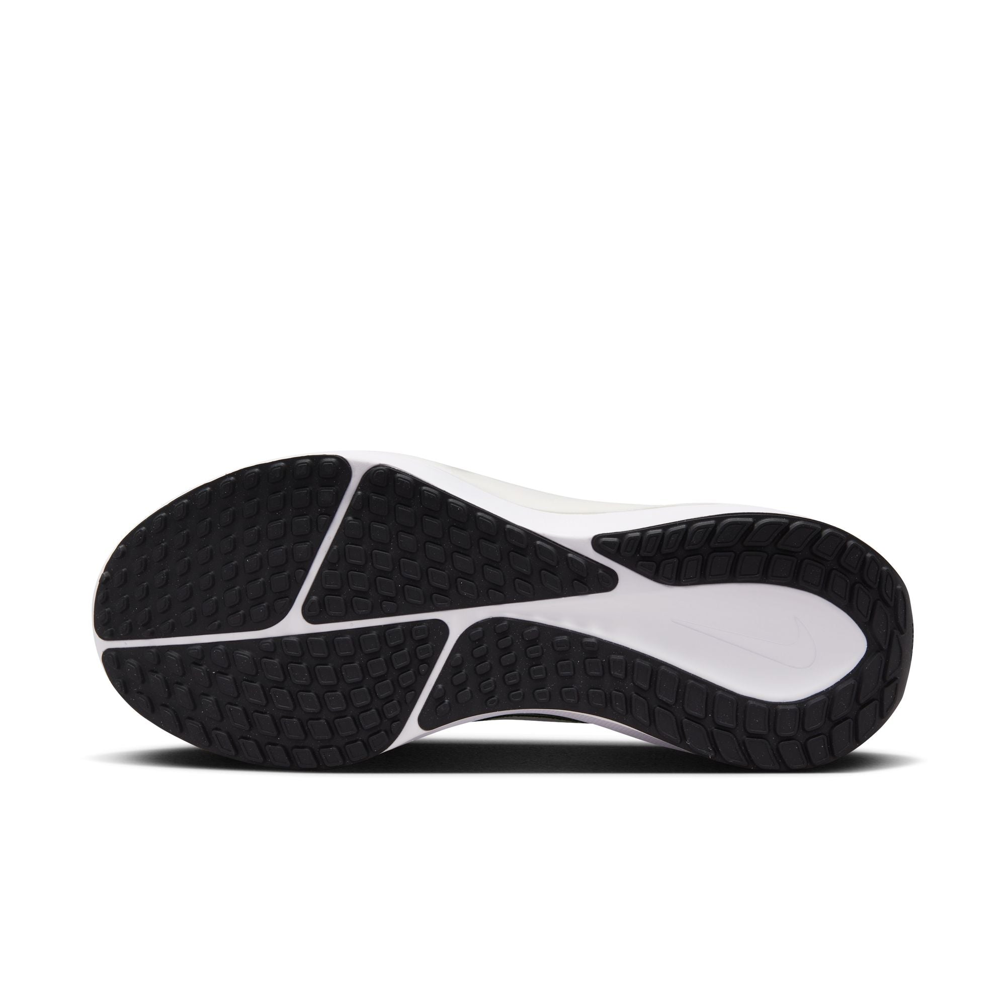 The outsole of this running shoe is all black