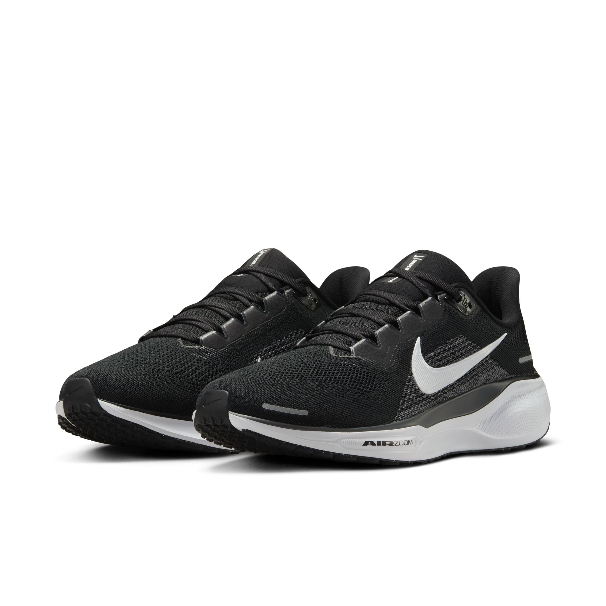 The Nike Pegasus 41 is a great running shoes and has the words air zoom witten on the midsole