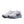 White running shoes with black accents on a white background