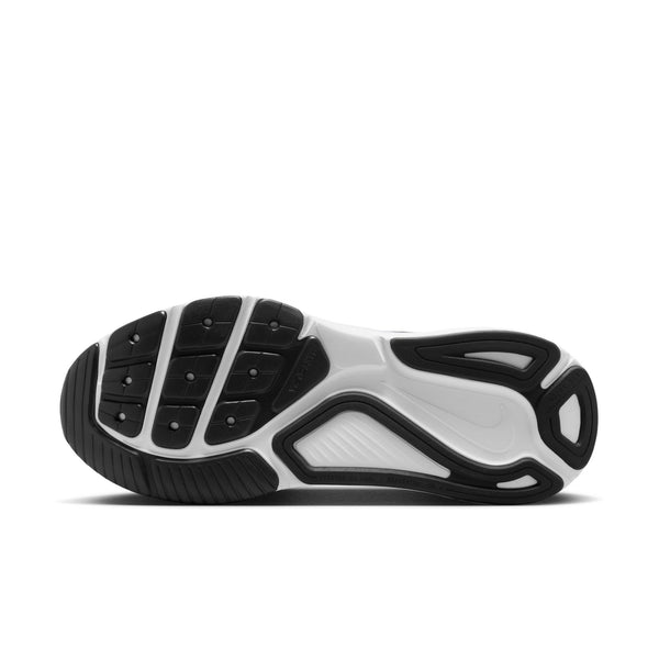 Black and white athletic shoe sole on a white background.
