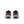Pair of maroon and navy athletic shoes with white soles on a white background