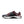Maroon and black athletic shoe with white sole on a white background
