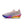 The midsole of this shoe is pink, purple, and orange