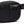 Black waist bag with a visible zipper on a white background