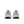 Pair of white sneakers with Nike logo on a white background