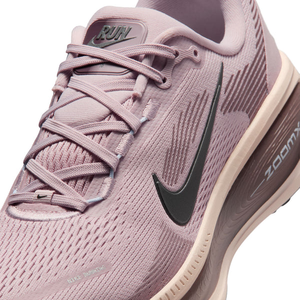 Close up of a Nike Vomero 18 running shoe for women.