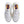 White running shoes with colorful accents on a white background